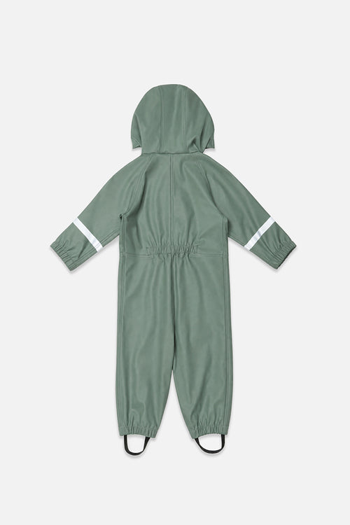 Baby-Regenoverall Salbeigrün