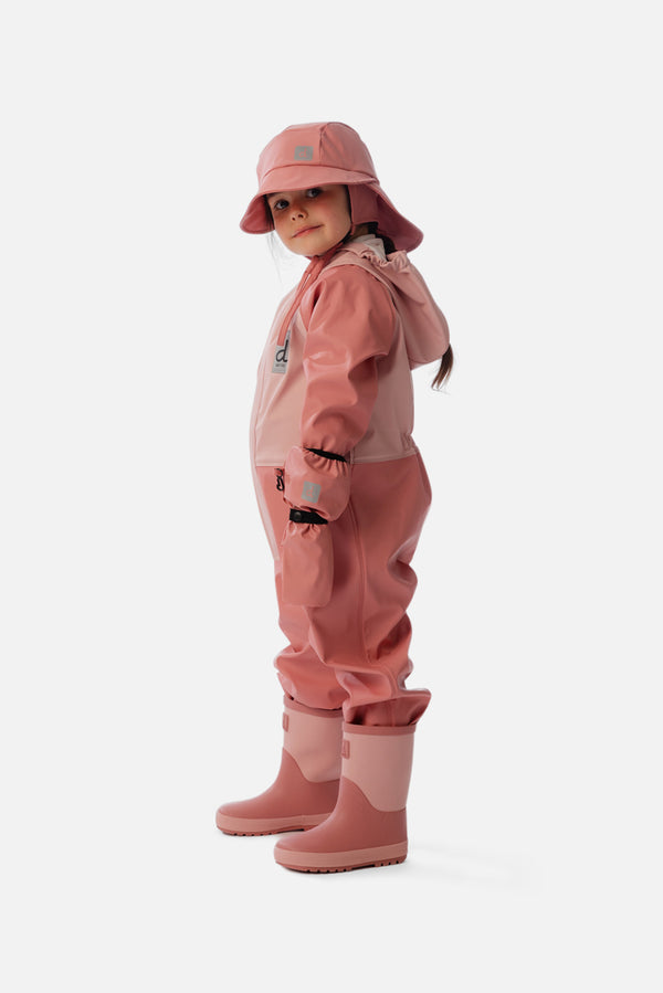 Une pièce de pluie rose