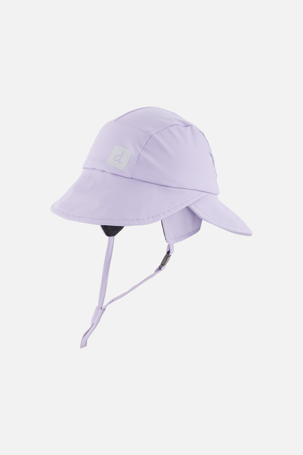 Chapeau de pluie mauve pour bébé