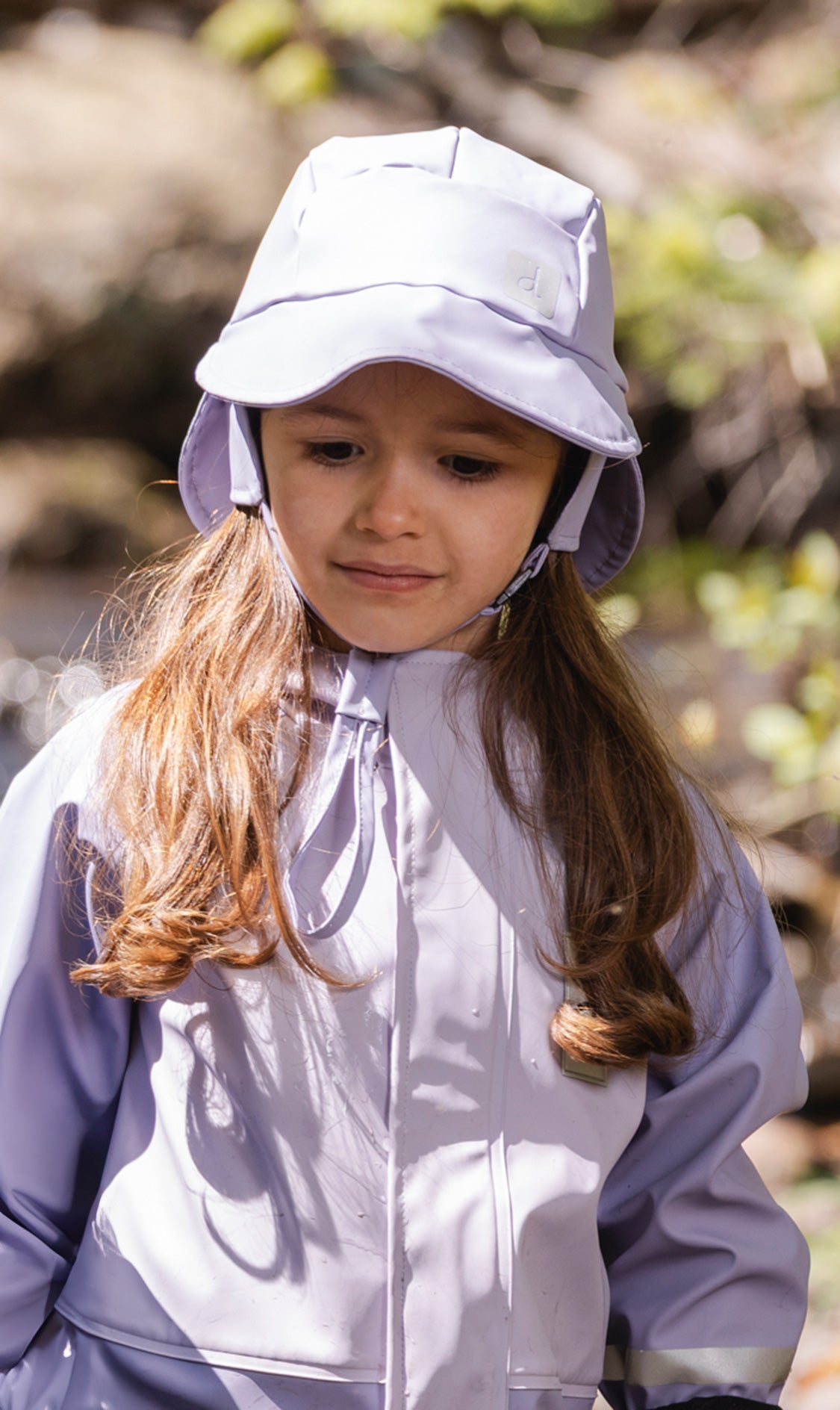 Chapeau de pluie mauve