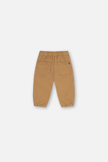 Baby Stretch Canvas Jogger Pants Beige
