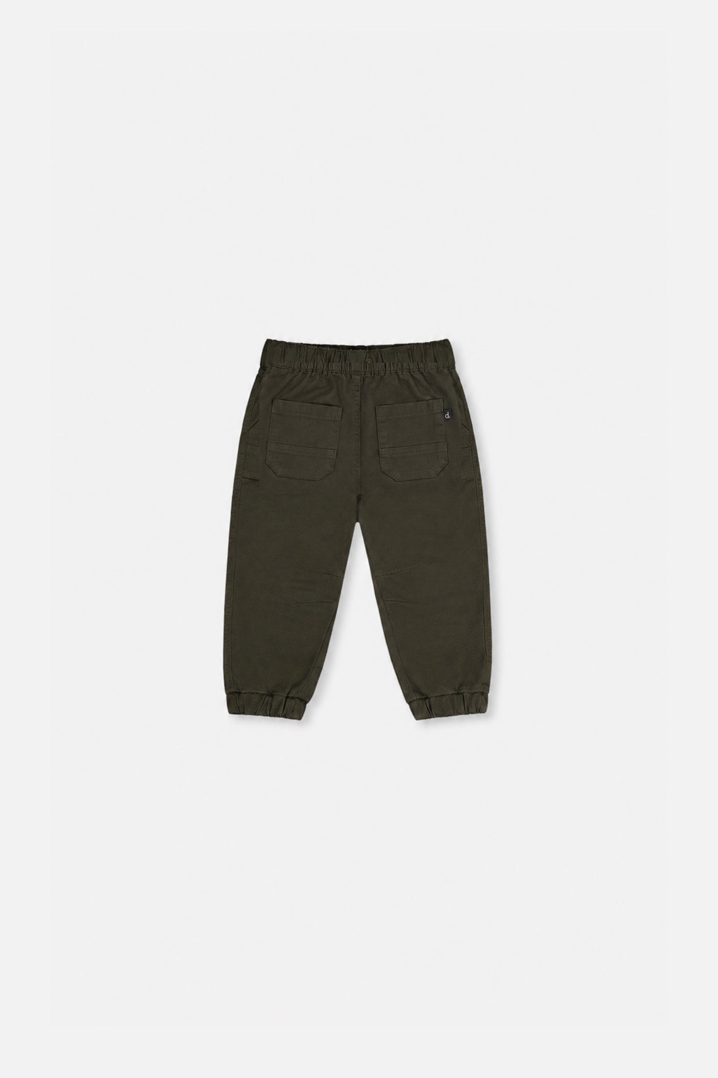 Baby Stretch Canvas Jogger Pants Very Dark Green