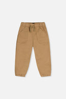 Stretch Canvas Jogger Pants Beige - J20YB20_01720