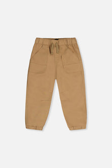 Stretch Canvas Jogger Pants Beige - J20YB20_01720