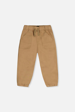 Stretch Canvas Jogger Pants Beige - J20YB20_01720