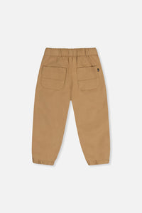 Stretch Canvas Jogger Pants Beige - J20YB20_01720