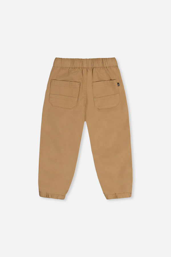 Stretch Canvas Jogger Pants Beige - J20YB20_01720