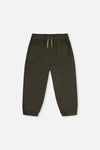 Stretch Canvas Jogger Pants Very Dark Green - J20YB20_03690