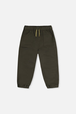 Stretch Canvas Jogger Pants Very Dark Green - J20YB20_03690