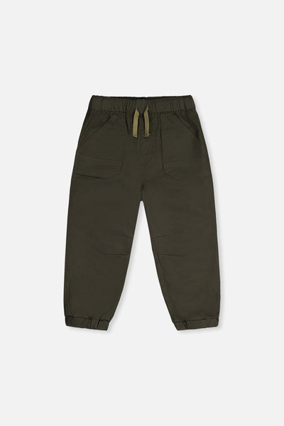 Stretch Canvas Jogger Pants Very Dark Green - J20YB20_03690