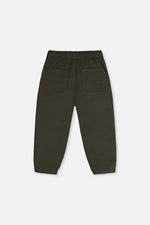 Stretch Canvas Jogger Pants Very Dark Green - J20YB20_03690