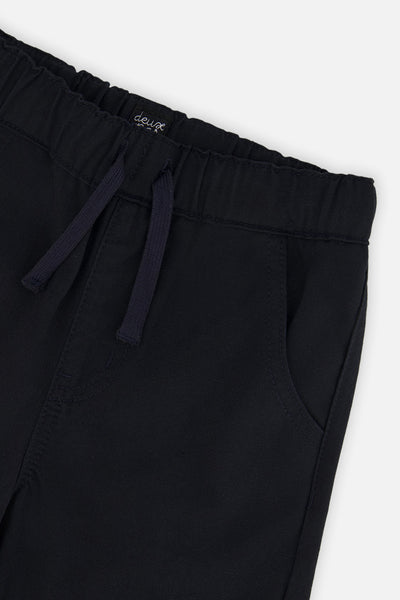 Baby Twill Pants With Cargo Pockets Dark Blue