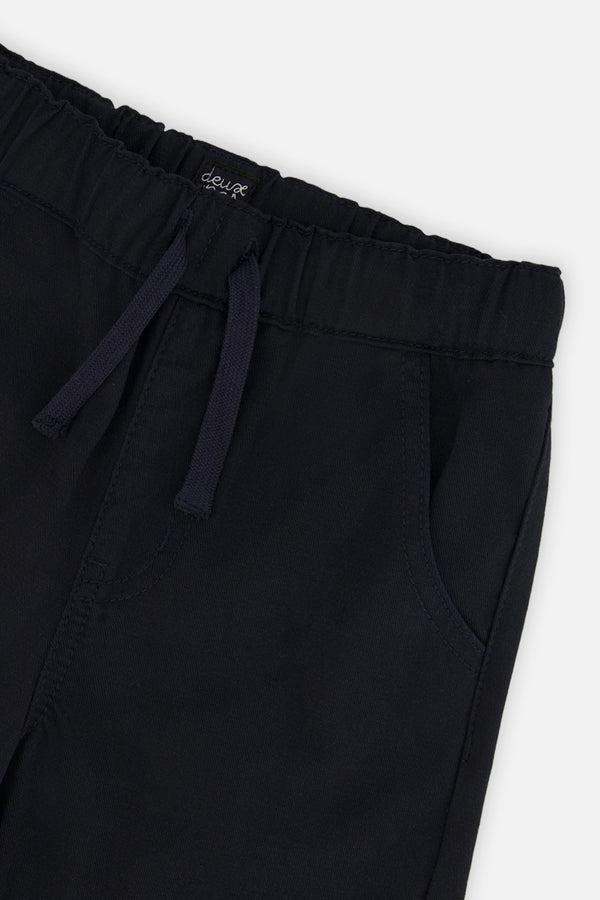 Baby Twill Pants With Cargo Pockets Dark Blue
