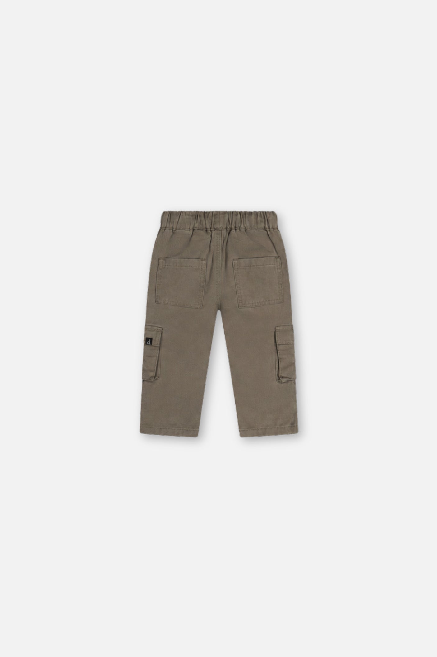 Pantalon en twill avec poches cargo gris pour bébé