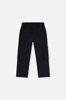 Twill Pants With Cargo Pockets Dark Blue - J20YB21_04810