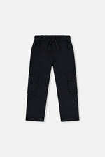 Twill Pants With Cargo Pockets Dark Blue - J20YB21_04810
