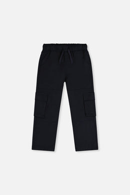 Twill Pants With Cargo Pockets Dark Blue - J20YB21_04810