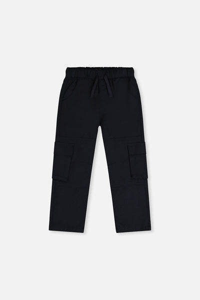 Twill Pants With Cargo Pockets Dark Blue - J20YB21_04810