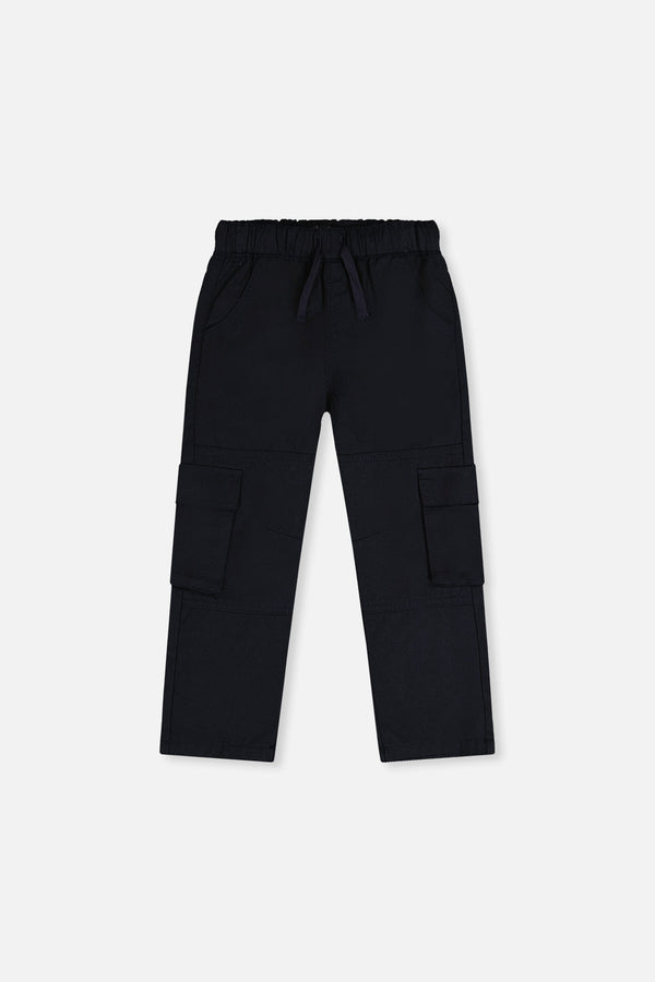 Twill Pants With Cargo Pockets Dark Blue - J20YB21_04810