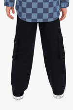 Twill Pants With Cargo Pockets Dark Blue - J20YB21_04810