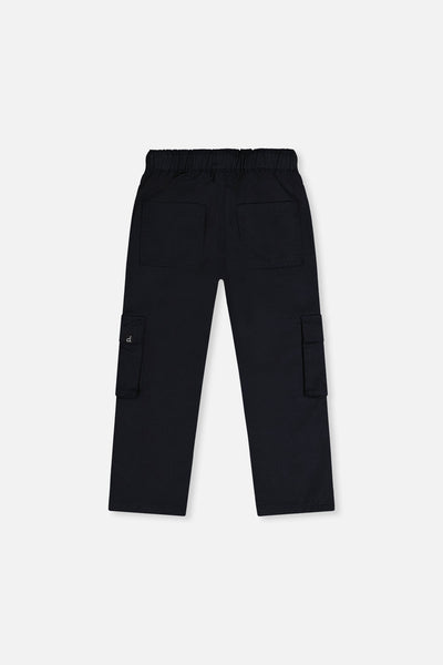 Twill Pants With Cargo Pockets Dark Blue - J20YB21_04810