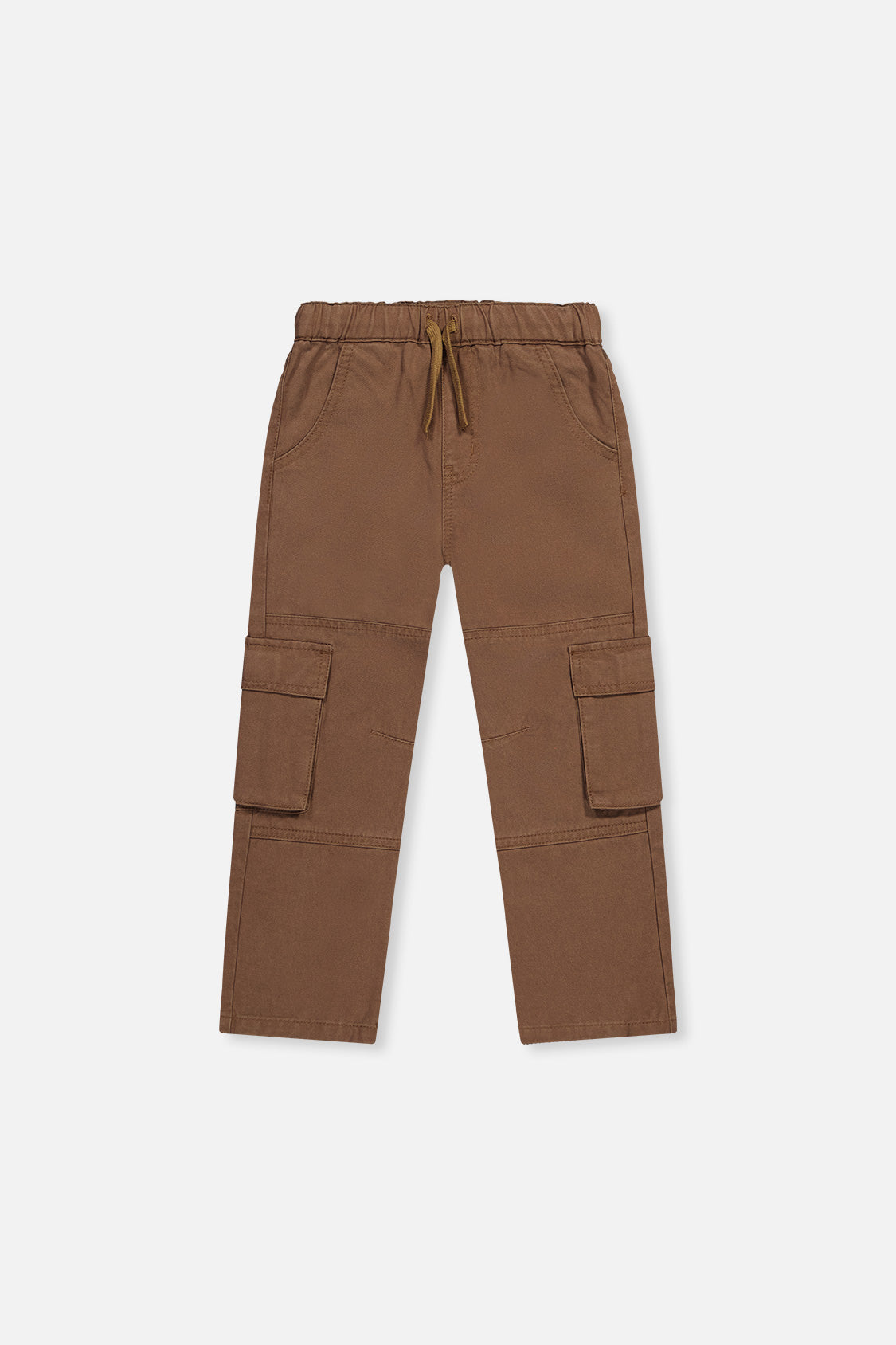 Twill Pants With Cargo Pockets Neutral Brown - J20YB21_09040