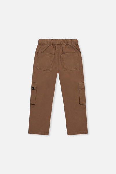 Twill Pants With Cargo Pockets Neutral Brown - J20YB21_09040