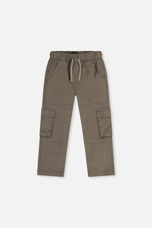 Twill Pants With Cargo Pockets Grey - J20YB21_09680