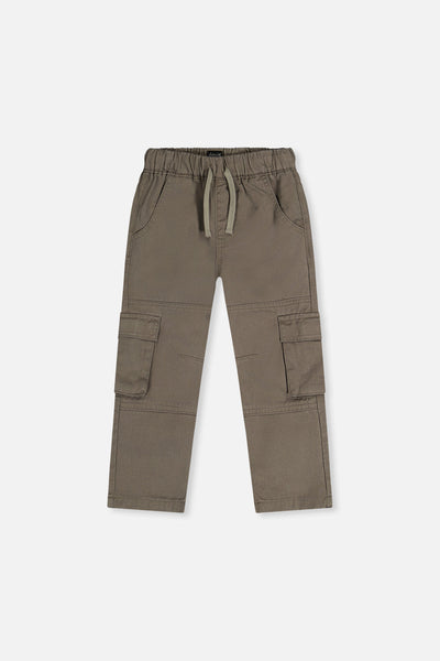 Twill Pants With Cargo Pockets Grey - J20YB21_09680