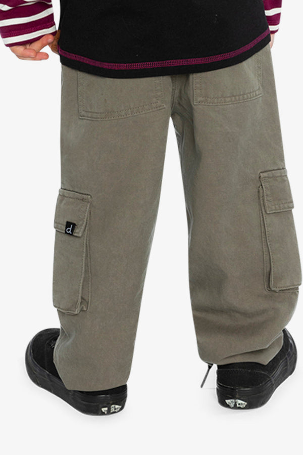 Twill Pants With Cargo Pockets Grey - J20YB21_09680