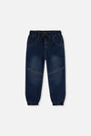 French Terry Denim Jogger Pants Navy Blue - J20YB24_01230