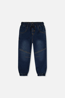 French Terry Denim Jogger Pants Navy Blue - J20YB24_01230