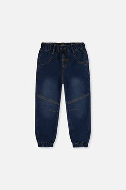 French Terry Denim Jogger Pants Navy Blue - J20YB24_01230