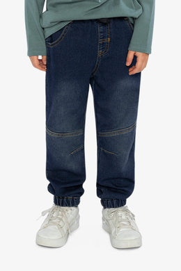 French Terry Denim Jogger Pants Navy Blue - J20YB24_01230