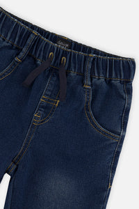 French Terry Denim Jogger Pants Navy Blue - J20YB24_01230