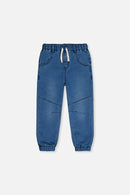 French Terry Denim Jogger Pants Light Blue - J20YB24_01250