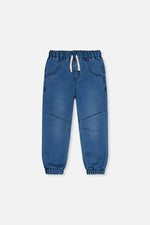 French Terry Denim Jogger Pants Light Blue - J20YB24_01250