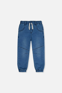 French Terry Denim Jogger Pants Light Blue - J20YB24_01250