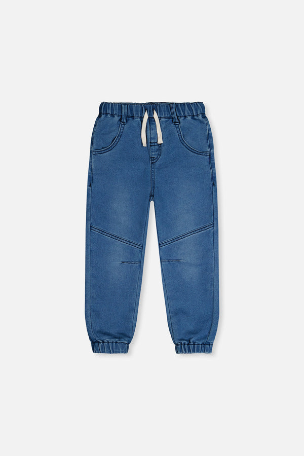 French Terry Denim Jogger Pants Light Blue - J20YB24_01250