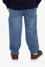French Terry Denim Jogger Pants Light Blue - J20YB24_01250