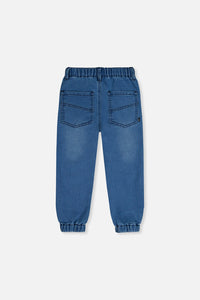 French Terry Denim Jogger Pants Light Blue - J20YB24_01250