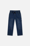 French Terry Denim Pants Navy Blue - J20YB25_01230