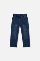French Terry Denim Pants Navy Blue - J20YB25_01230