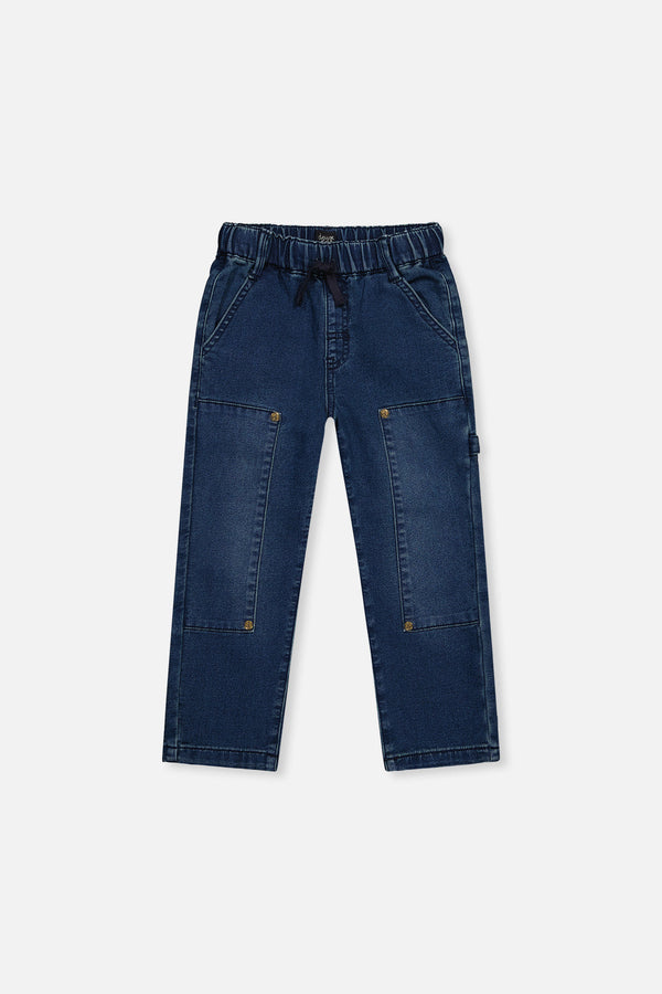French Terry Denim Pants Navy Blue - J20YB25_01230