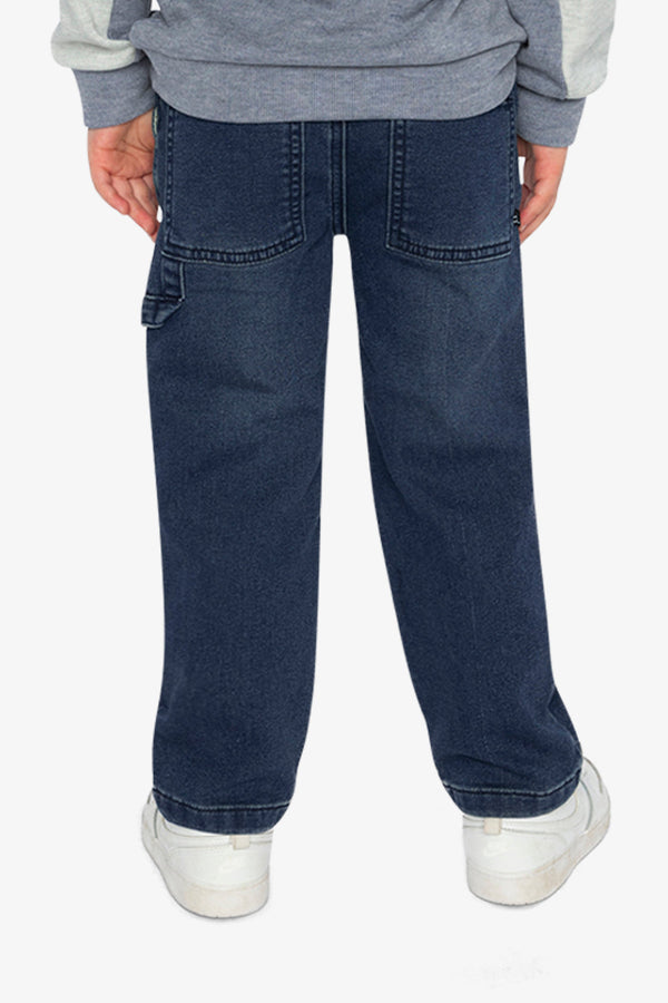French Terry Denim Pants Navy Blue - J20YB25_01230