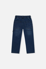 French Terry Denim Pants Navy Blue - J20YB25_01230