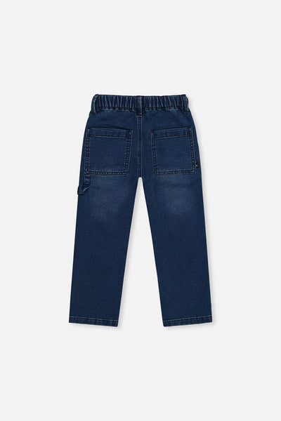 French Terry Denim Pants Navy Blue - J20YB25_01230