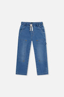 French Terry Denim Pants Light Blue - J20YB25_01250