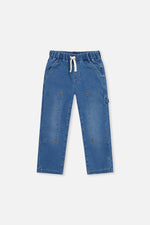 French Terry Denim Pants Light Blue - J20YB25_01250
