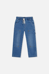 French Terry Denim Pants Light Blue - J20YB25_01250